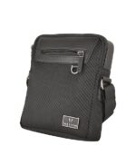 MONTERE Crossbody Sling Bag, Black Carbon Fibre Pattern, Multiple Storage Pockets - Image 2