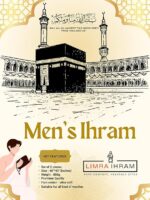 LIMRA Premium Men’s White Cotton Ihram Set for Hajj and Umrah | 2-Piece Quality Cloth | Free Size 46” X 92” - Divine Comfort! - Image 4
