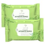 AZAH Intimate Wipes for Women | AntiBacterial Vaginal Wipes Pack of 40 | pH Balanced Feminine Wipes | All Natural Ingredients for Daily Hygiene |Travel Friendly Wet Wipes for Face and Private Parts - Image 2