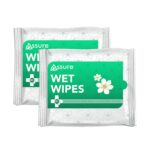 Antibacterial Wet Wipes 60 Counts – Soft on Skin, Natural Formula, 99.99% Germ Protection, Gentle & Refreshing Everyday Hygiene Wipes - Pack of 2, (30 Each) - Image 2