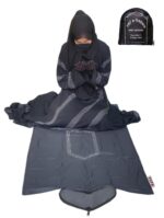 Attached Safri Travel Prayer Mat Water Proof Pocket Friendly Polyester (Black) - Image 2
