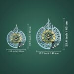 Auromin Acrylic Allah Islamic Wall Clock for Living Room | Muslim Arabic Calligraphy Wall Clock for Home Decor | Big Size Stylish Islamic Wall Decorative Item for Muslims - Image 2