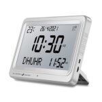Azan Clock, Automatic Worldwide Digital 8 Azan Prayer Sounds Muslim Prayer Clock for USA Home Decor (White-1) - Image 2