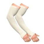 Boldfit Arm Sleeves for Men & Women UV Protection Hand Sleeve with Thumb for Boys & Girls Sun Protection Cover for Running, Bike Riding, Cricket - Nylon - Gray - 1 Pair - Image 2