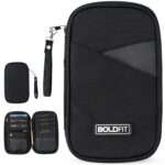 Boldfit Polyester Passport Cover for Men Card Holder for Travel Accessories Passport Holder for Women Passport Holder Cards Passport Organizer Wallet Essentials - Black - Image 2