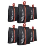 Boldfit Shoe Bag for Shoe with Zipper Organizer in Travelling Portable Shoe Cover for Dustproof Packing Shoe Bags Pouches Travel in Keeping Bag Organized Shoes Cover Vertical Shoe Bag -Pack of 6 Black - Image 2