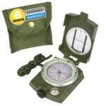 CASON (DEVICE OF C) Professional High Accuracy Metal Waterproof Military Compass for Directions (8 X 6.5 X 3 Cm, Green) - Image 2