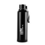 Cello Puro Steel-X Benz 900 Inner Steel Insulated Water Bottle 900 ml, Black | ISI Certified, BPA Free, Leakproof | Sturdy & Durable | Ideal for Office, College, Gym, Cycling, Camping & Outdoor Sports - Image 2