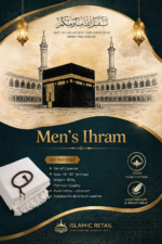 LIMRA Premium Men’s White Cotton Ihram Set for Hajj and Umrah | 2-Piece Quality Cloth | Free Size 46” X 92” - Divine Comfort! - Image 6