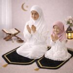 Combo of 2 Janamaz Velvet Prayer Mat | 1 Kid + 1 Adult (Pack of 2) | Soft Thick Islamic Prayer Rug Set for Children & Grown Ups | Premium Namaz Mat for Home, Ramdan, Hajj and Umrah (black) - Image 2