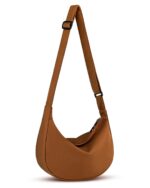 Crossbody Sling Bag for Women Men Trendy, Crescent Bag with Adjustable Strap, 2 Zippers Lightweight - Image 2