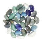 De-Ultimate (250 Gram) Multicolor Milky Kaju Glass Pebbles/gravels/Stone/Beads for Aquarium, Table, Fountain, Vase Fillers, Table Scatter, Landscaping_Fish Tank Party Decoration Crystal Rocks - Image 2