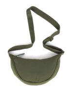 Destinio Crossbody Bags for Women and Men - Slim & Stylish, Luxury Nylon Fabric, Branded Zippers - Small Side Half Moon Sling Bag & Waist Bag, Unisex Chest Bag (Olive Green, Half Moon Sling) - Image 2