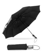 Destinio Umbrella for Man - Large Size, Fully Automatic, Windproof Fibreglass Ribs, UPF 50+ Sun Protection, Premium 210T Pongee, Foldable Umbrella for Rain with Travel Cover for Men and Women - 3 fold Compact Easy to Carry (Auto open auto close) - Image 2