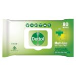 Dettol Disinfectant Sanitizer Wet Wipes For Skin & Surfaces , Original 80 Count| Moisture-Lock Lid | Safe On Skin | Ideal To Clean Surfaces - Image 2