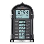 Digital Azan Clock for Home & Masjid with Speaker, Automatic Masjid Clock Namaz Time Table, Islamic Azaan Wall Clocks for Home with Volume Control, Temperature & Calendar (Black) - Image 2