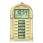 Digital Azan Clock for Home & Masjid with Speaker, Automatic Masjid Clock Namaz Time Table, Islamic Azaan Wall Clocks for Home with Volume Control, Temperature & Calendar (Golden) - Image 2