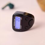 Digital Finger Tally Counter with LCD Display, Portable Hand Click Counter for Prayer, Chanting, Gym, Counting, Stitching, Meditation, Automatic Tasbeeh Counter with Reset Button (506 Led-Black) - Image 2