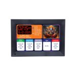 Digital Hindu Astro Wall Clock, 26x18 cm, Display with Vedic Time Periods, Black - Image 2