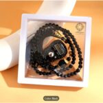 Digital Tasbeeh Counter Ring with Prayer Beads, Black Beads with Gold Accents, Display Case Finger Counting Device, Suitable for Islamic Gifts Ramadan Hajj Umrah Wedding Hadiya(Random Colour) - Image 2