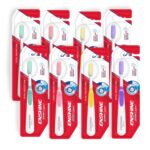 ENSHINE Advance Clean+ Toothbrush Pack Of 8 with Ultra Soft Bristles Compact Brush Head For Deep & Complete Cleansing, Effective Tongue Cleaner for Complete Oral Care Multicolor Adult Manual Brush - Image 2
