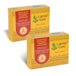 Earthy Sapo Handmade Tender Touch Bathing Soap | Unscented Soap with Turmeric & Shea Butter | Gentle Cleansing for Dry Skin | Ideal for Sensitive Skin & Fragrance Sensitivities (100g, Pack of 2) - Image 2