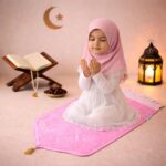 FAF Custom Baby Janamaz Prayer Mat | Customize Kids Islamic Prayer Rug for Boy & Girl (1 to 10) | Soft Thick Namaz Mat, Portable Travel Janemaaz | Mussalla for Home, Mosque, Hajj & Umrah (Pink) - Image 2