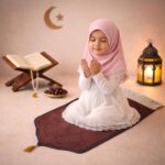 FAF Kids Janamaz Velvet Prayer Mat for Children (Age 1–10) | Soft Small Islamic Prayer Rug for Boy & Girl | Lightweight Portable Travel Janamaz for Home, Mosque & Namaz (Brown) - Image 2