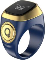 Generic Tasbih Smart Ring 20mm, Muslim Prayer, Prayer timing reminder, OLED display Tasbih Counter, Waterproof (Blue) - Image 2