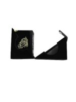 Gip Book Store Black Velvet Mini Qur'An With Golden Brass Cutout And Fancy Box - Image 2