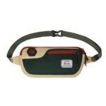 Harissons Orbito Water Resistant Waist Bag for Men & Women | Fanny Waist Pouch Pack | Ideal for Hiking, Travel, Camping & Outdoor Sports Activities (Cream & Green) - Image 2
