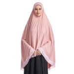 ICW Women Stretchable Jersey Jilbab Cum Prayer khimar Hijab (Free Size) 42 Inch - Image 2