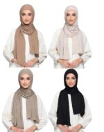 ICW Women's UV Protection Light Weight Jersey Cotton Summer Scarf Stoles Shawl head scarves for girls Dn02 - Image 2