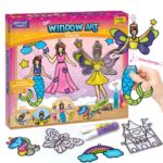 Imagimake Window Art - Princess - 16 Pieces Glass Painting Set - Princess, Mermaid, Unicorn Designs - Craft Kit for Girls 5 Years & Above - Multicolor - Image 2