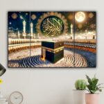 JB Creations Islamic Kaaba Wall Decor Painting | Makka Madina Digital Reprint 12 inch x 18 inch Painting (Without Frame, Pack of 3) - Image 2
