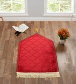 KETOSTICS® Velvet Kids Prayer Mat 50x80 CM Musalla Janamaz for Namaz Muslim Brown (Maroon) - Image 2