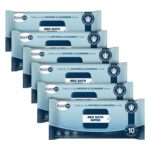 KareIn Bed Bath Wipes, Adult Wet Wipes, 60 Wipes, Anti-Bacterial, Ready to Use Cleansing Towels, Refreshing Sponge Bath Towel, For Men & Women, Pack of 6 - Image 2
