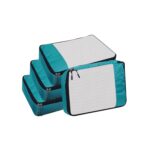 Kids Travel Organizer Pouch, Packing Cubes For Travel, Cloth Organizer For Travel, Suitcase Organizer For Travelling, Packing Bags For Travelling (Airport Blue, Small - Pack of 4) - Image 2