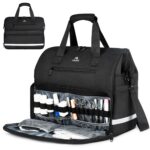 MATEIN Medical Bag, Large Water-Resistant First Aid Bags with Many Pocktets for Nursing, Portable, Purple Black - Image 2