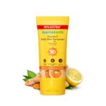 Mamaearth Vitamin C Daily Glow Sunscreen with Vitamin C & Turmeric | For Sun Protection, Tan Protection & Glow | SPF 50 & PA++++ Protection | No White Cast | Lightweight & Non-Sticky | Brightens Skin | In-Vivo Tested | For All Skin Types | 34.5 g - Image 2