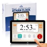 Masjidal - 10-14 inch inch Azan Tablet Clock, Athan Frame, Athan Clock, Next Gen, Sync with Mosque, Full Color HD Display - Home, Office, Desk, Wall - Mosque Digital, Muslim, Decorative - Black - Image 2