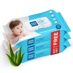 Mee Mee Wet Wipes for Baby Skin with Aloe Vera | 72 Wipes x Pack of 3-216 Wipes | Paraben Free, Fragrance Free, pH Balanced, Dermatologically Safe, Baby Wipes Combo | Pack With Lid - Image 2
