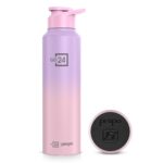 PEXPO Water Bottle 1 ltr Stainless Steel Sports/Fridge Bottle with Sipper Cap | Single Wall | For Home, Office, Gym, Travelling | Lightweight | BPA Free | Craft Pro 950ml | Pink-Purple Ombre - Image 2
