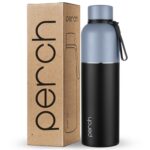 Perch Zenith ISI Certified Hot and Cold Steel Water Bottle 1 LTR, Vacuum Insulated Flask for Adults | BPA-Free, Leakproof | Easy to Carry Bottle for Office, School, Gym (Knight Black) - Image 2