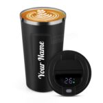 Personalised Insulated Coffee Travel Mug with Touch Screen Digital Temperature Display Travel Flasks, 510 Ml, 304 Stainless Steel Diwali Item - Leak Proof, Thermal Mug - Image 2