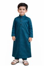 Premium Cotton Arabic Jubba Thobe for Boys | Ramadan & Eid Wear | Soft Comfortable Fabric | Hand-Tailored Stitching | Jubba for Baby Boys & Kids - Image 2