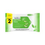 Refreshing Wet Wipes Enriched with Natural Aloe Vera Essence & Mint, Pack of 2 (40 Wipes) Cleansing & Daily Hygiene | Soft Refreshing Face Wipes with Aloe Vera & Mint | Skin-Friendly Instant Wipes for Travel & Gym | - Image 2