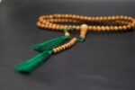 Sandalwood (Chandan) Islamic Tasbih Prayer Mala Beautiful Engraved Allah Mohammad TASBEEH/Muslim Prayer Beads/TASBIH/SIBHAA Islamic Salat Prayer Tasbeeh 100 Beads (6 MM) - Image 2