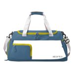 Storite Nylon 50 cms Imported Travel Duffle Bag Multi- Pocket Sports Shoulder Bag for Women with Wet Pocket & Shoe Compartment Weekender Overnight Travel Luggage Bag (Blue - 50 x 25 x 27 cm) - Image 2