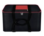 Storite Nylon Big Underbed Storage Bag Moisture Proof Cloth Organiser with Zippered Closure and Handle(BlackRed, 54x46x28cm) Rectangular - Image 2